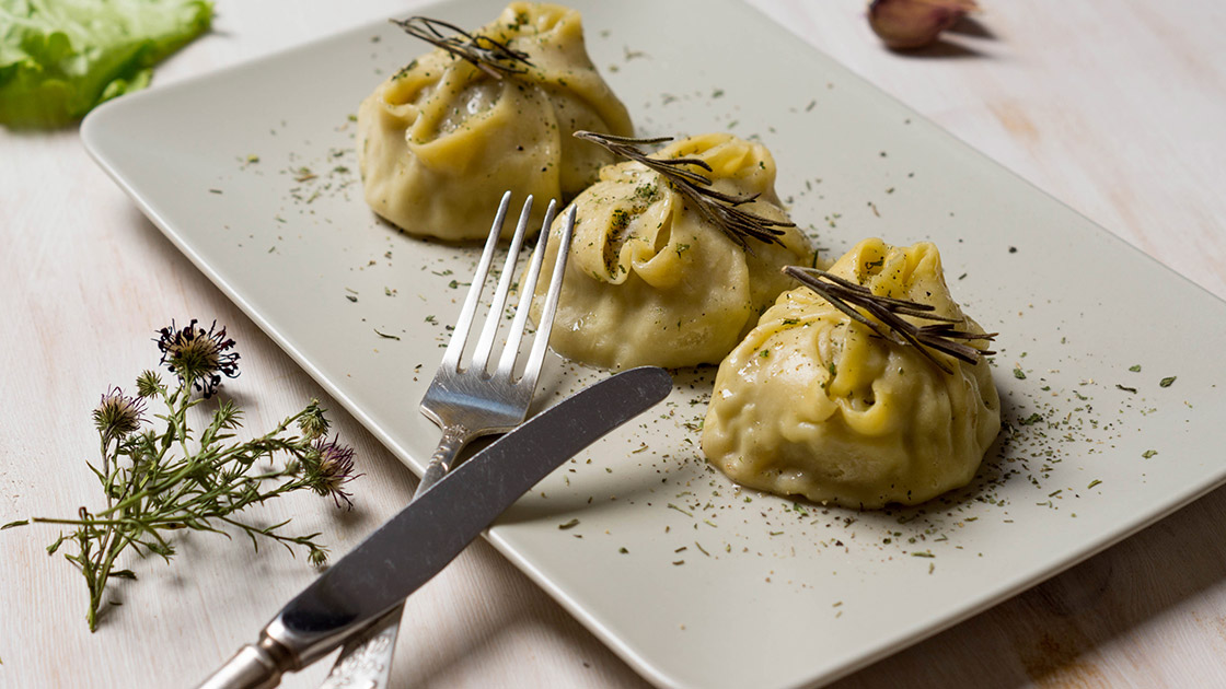 Manti - Russian dumplings