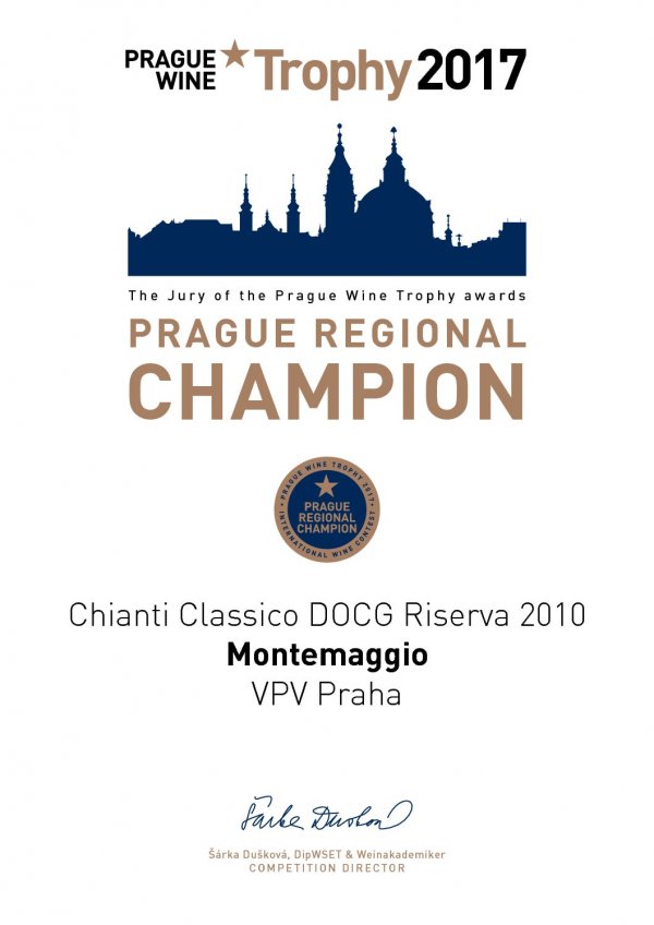 Prague Regional Champion - International Wine Contest
